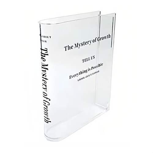 DFUASIBC (本型デザイン) アクリル製 透明花瓶 高さ18cm｜軽量 割れにくい 省スペース｜ 生け花/テーブ..