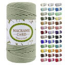 LEREATI マクラメロープ 5mm x 100m, 綿ロープ yarn マクラメ糸 コットンロープ 綿糸 太いロープ, マクラメ 紐 の場合 DIY, 壁掛...