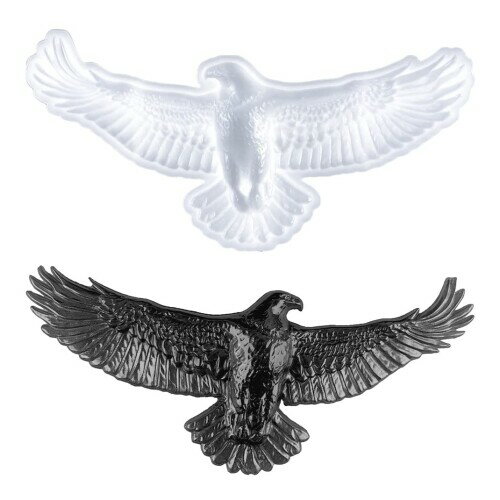 DIYBravo 立体 鷹 シリコンモールド 動物形 置き物 型 レジン型 羽撃き ソフトモールド装飾品 ハンドメイド 手作り 自然系 シリコン型 手芸品 樹脂粘土 UVレジン アクセサリー 抜き (羽撃き