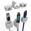 ケーブルホルダーケーブルクリップ 6個セット USB配線収納 USB-C ケーブル固定 3M超強力粘着/磁石両用 配線整理クリップ 車内・デスク収納に キーボー...