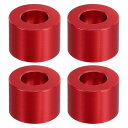 PATIKIL M10アルミニウムスペーサー 4個セット メタルスペーサーアルミニウム10.5mm ID x 20mm OD x 15mm L アルミニウムスペ...