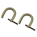 (LMAPUR) 2個入り Dカン D型カン リング ハンドメイド アクセサリー パーツ 金具 手芸 材料 小物 ネジ式 DIY (2cm, ブロンズ)