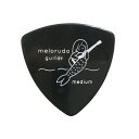 デザインギターピック guitar pick トライアングル(おにぎり型) triangle エレキギター/アコースティックギター/クラシックギター/ベース等の練習に最適な大量セット ブラック M(ミディアム