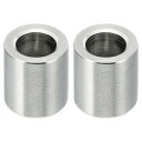PATIKIL M10ステンレススペーサー 2個セット メタルスペーサー ステンレススチール 10.2mm内径×16mm外径×16mm長 3/8