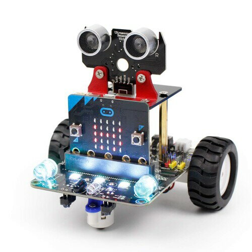 楽天アルメリアセカンドストアYahboom Microbit プログラミングロボットおもちゃの人気 カー キット DIY STEM 教育科学おもちゃ 子供用 グラフィカルプログラミング （with Microbit V2）