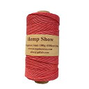 Hemp Show マカロンカラーパレット ヘンプ製1mm 麻紐(ヘンプ100%) 130m巻 (浅緋(あさひ))