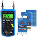 デジタルマルチメーター INFURIDER YF-90EPD 自動範囲電圧計アンメーター 電話を介してBluetooth経由で接続、相対値測定、AC/DC電圧、...