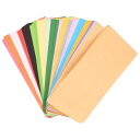 Frcolor 封筒 給与袋 50個 カラフルな空白の封筒 現金収納ポーチ 郵送用封筒 現金貯金封筒 ヒント封筒 レターヘッド封筒 ビジネス封筒 招待状の封筒 ...
