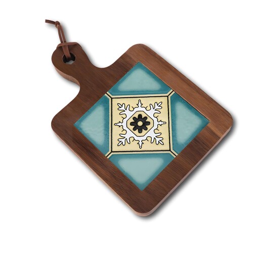 ENN LLC 鍋敷き 木製 耐熱 タイル 北欧 ポットマット (8)