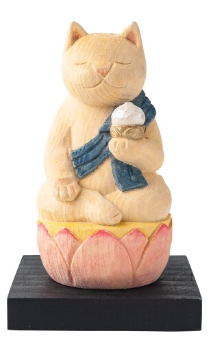 猫buddha 虚空蔵菩薩（丑・寅年の守護本尊） 仏屋さかい原型監修＿十二支守り本尊 招き猫 まねき猫 置..