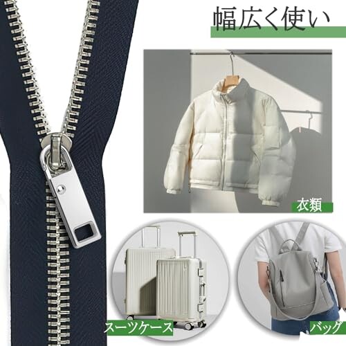 Ouliyoo ファスナー 引き手 交換用 8個入り 金属製 ジッパータブ 便利グッズ 簡単に取り付 カバン/財布/衣類/靴適用 ファスナー修理 DIY 手芸 手作り 裁縫 自分修理でき (黒色)