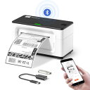 MUNBYN ラベルプリンター シールプリンター USB/Bluetooth接続 150mm/s 高速 ワンクリック設定可能 ホーム オフィス 配送パッケージ ...
