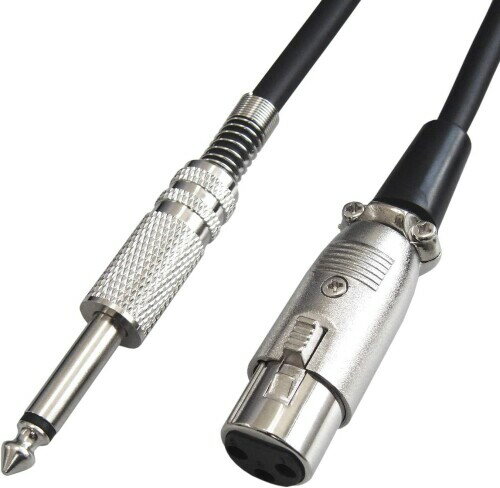F-Factory マイクケーブル 6.3mm モノラル標準プラグ(オス)-XLR/キャノンプラグ(メス)ケーブル XLRケーブル 30m C-080-30m