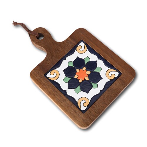 ENN LLC 鍋敷き 木製 耐熱 タイル 北欧 ポットマット (4)