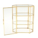 Oikabio 3層ジュエリーボックスガラス化粧オーガナイザージュエリーボックス ドレッシングテーブル装飾収納用多機能ディスプレイケース