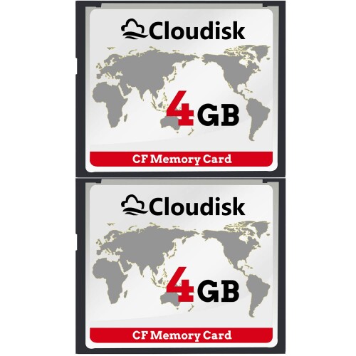 Cloudisk 2Pack Compact Flash Card (4GB)