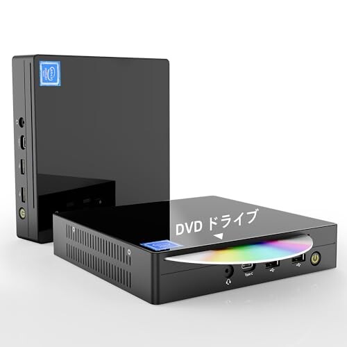 Dobios ミニpc mini pc 2024新版 DVDドライブ内蔵 Windows11 Pro MS Office 2019 12GB DDR4+1TB SSD インテル Celeron N5095 最大2.9GHz Mini pc 4K@60Hz HDMI+VGA LANポート 高速5G Wi-Fi Biuetooth 省電力 ミニパソコン