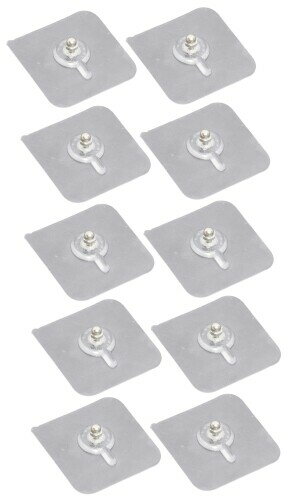 オーディオファン 壁掛けフック シールタイプ 57×57.5mm ネジ不要 穴あけ不要 粘着 ステッカー ネジ長8..