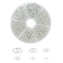 Arti-Cipes 二重丸カン 4mm/5mm/6mm/8mm/10mm/12mm 6種 約690個 ジャンプリング 金具 基礎パーツ キーホルダー パーツ ...