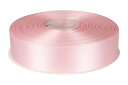 Fondersy シルキー 両面サテンリボン 横長38mm 縦長91M 花束 ギフト ラッピング #ライトピンク