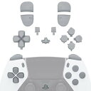 eXtremeRateのps5 edgeコントローラーに対応用ピュアカラー交換フルボタンセット Dパッド、シェアオプション、ホーム、フェイスボタンとR1、L1、...