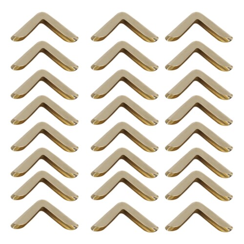 TOPPERFUN メタルコーナーガード 50枚セット ヴィンテージアイアン製 ブックコーナープロテクター ノー..