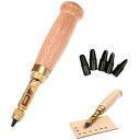 YFFSFDC ベルト 穴あけ レザークラフト ベルト穴あけパンチ 革 穴あけ スクリュー 1.5/2/2.5/3/3.5/4mm ハンマー 不要 打音気にせず...