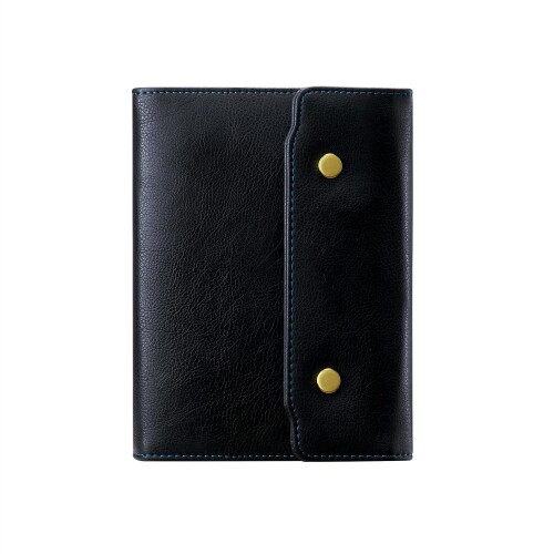 Yiwusoer三つ折りボタンタイプ日記 旅行リフィル式ノート システム手帳 A5/A6 ルーズリーフfilofax カスタマイズ 月間週間ディリースケジュール...