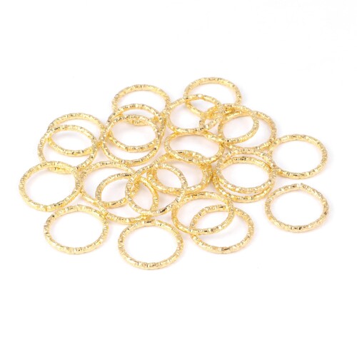 丸カン マルカン 直径10mm 線径1.2mm パターン ゴールド 約200個入り 金具 基礎パーツ ジャンプリング ..