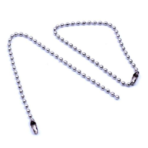 HJ ボールチェーン ステンレスチェーン キーチェーン コネクタ接続タイプ 接続の鍵 軽量 ジュエリーチェーン ニッケル色 8cm/10cm/12cm/ (20本セット, 2.4x8cm)