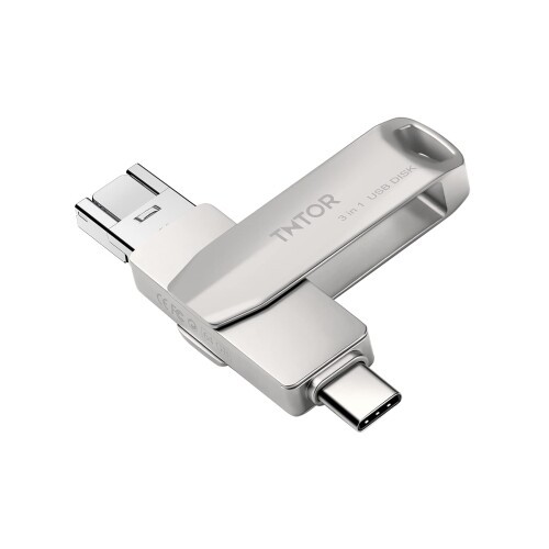 TNTOR usb 64GB 3in1X}zusb tbVhCu IOS/Android/PCΉ tbV[ f[^` eʕs ʑ} X}z[ ho ϏՌ 360x] [P[Xt