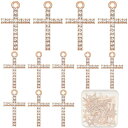 SUNNYCLUE 1箱50個 十字架 合金 チャーム ラインストンー イエス キリスト キラキラ クロス ビーズ キリスト教 瞑想 おしゃれ アンチーク インテリア スタンドタイプ