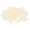 PATIKIL ラウンドスペーサーワッシャーセット 60個 A BSプラスチックスペーサーワッシャー 6.2mm 内径11mm 外径3 mm長 M6スクリュー用