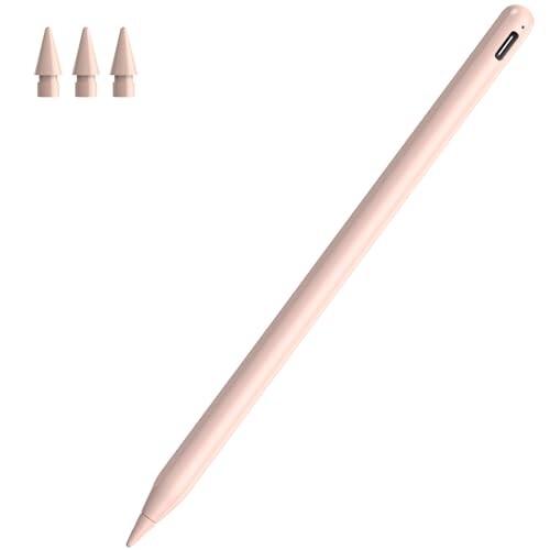 タッチペン iPad スタイラスペン Ciscle アップルペンシル 磁気吸着充電 apple pencil交換 iPad専用ペン iPad/Air/mini/Pro対応 ペンシル 傾き感知 誤作動防止 バッテリー残量表示 超高感度 極細 自動