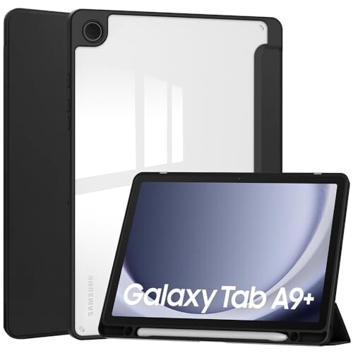 Galaxy Tab A9+ 11C` P[X wʓ NA S Pen [ [dΉ I[gX[v 3܂X^h Android ^ubg MNV[ Tab A9 Plus Jo[  ϏՌ y (Tab A9+, )