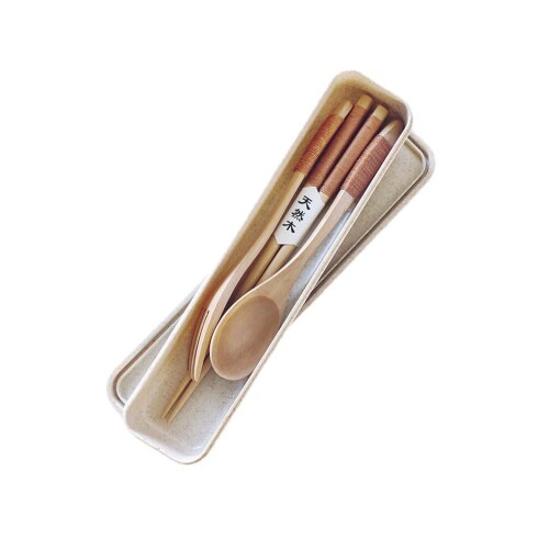 箸 スプーン フォーク セット 木製 箸 弁当用 天然木 箸 携帯用 木 スプーン・フォーク お弁当用箸 お弁当用フォーク ケース付き キャンプ用品 スプーン ...