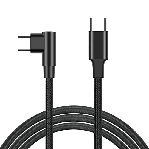 USB-C ＆ USB-C ケーブル (1m ブラック) SLEIJAOOE高耐久ナイロン Type C (USB C to USB C) ケーブル 100cm 短い Type C to Type C ケーブル Xperia /Galaxy/Sharp/LG/ MacBook/MacBook Pro/iPad Pro/Nintendo Switch/Google Pixelなどタ