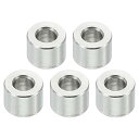PATIKIL M3ステンレススペーサー 5個セット メタルスペーサー ステンレススチール 内径3.1mm 外径6mm 長さ4mm 1/8