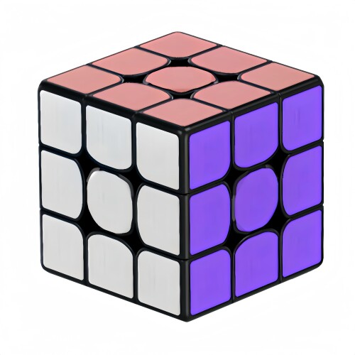 マジックキューブ 安定構造 鮮やかな色彩 可愛らしい外観 マカロンバージョンも登場 「記念版 ピンク系+パープル系」マカロンキューブ Magic Cube 魔方 立体パズル 2024年モデルステッカー