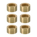 PATIKIL M12真鍮スペーサー 6個セット メタルスペーサー真鍮 12mm 内径 x 18mm 外径 x 10mm 長さ 1/2