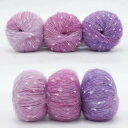 WWnYY 毛糸 グラデーション モヘア スノーフレーク カラフル 編み糸 虹色 段染 油絵の色 中細 毛糸 段染タイプ 柔らかい糸 マフラー 帽子 センター ...