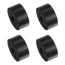 Kozelo 4個セットのゴムスペーサー 10x30x50mm 防振アイソレーションパッド 家庭用車両ボートアクセサリー ネオプレン 黒