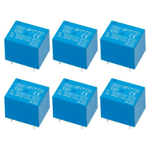 ꥢɥȥ㤨Weasch 6 PCBѥ졼 JQC-3F(T73, DC 3V, 7A 240VAC, SPDT, 5ԥפβǤʤ1,360ߤˤʤޤ