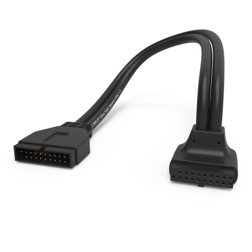 LINKUP - USB 3.2 Gen 2 (USB 3.1) A_v^[ 20pin}U[{[hwb_[ 20s }U[{[hwb_[IX-X 10Gbps PC USB-A |[gp - ^ - ubN 24cm