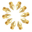 Ohamtes 10Pcs 0.3mm 高品質真ちゅうノズル、3Dプリンターノズル、押出機ノズル、3mm仕様の消耗品押出ノズルに使用