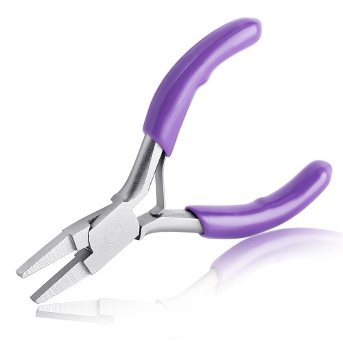 SPEEDWOX 平口リードペンチ ギザなし 平口やっとこ 平ヤットコ 細い 平ペンチ 先細 ミニペンチ 手芸 ジュエリープライヤー プロホビー ジュエリーツール ミニ精密 ビーズ ワイヤー 手芸用