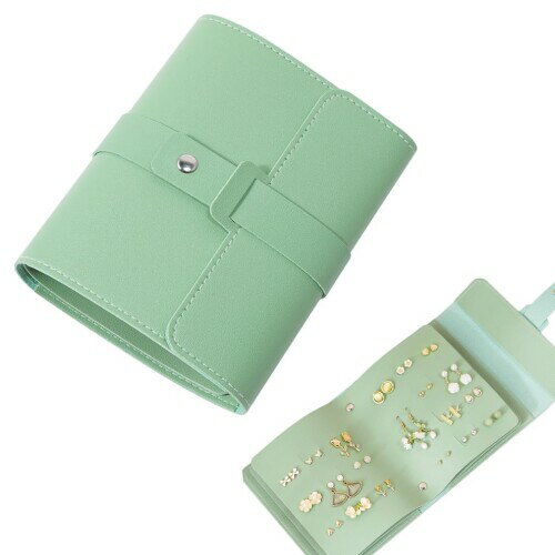 iSuperb ジュエリーボックス 収納ケース レザー 素材 イヤリング スタッドピアス オーガナイザー アクセサリーバッグ 小物入れ ネックレス 化粧品 お釣...