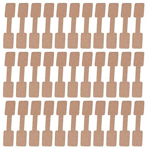 200枚 無地値札 プライスタグ 提げ札 テープ 価格ステッカー 価格スタグ パーソナルアイテムの区別 クラフトタグ ジュエリー 腕時計 ブレスレット用 撮影用...