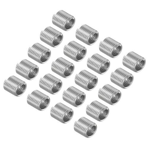 CoCud ワイヤースレッドインサート M5x0.8 2D 10mm長 304ステンレススチールワイヤースクリュースリー..