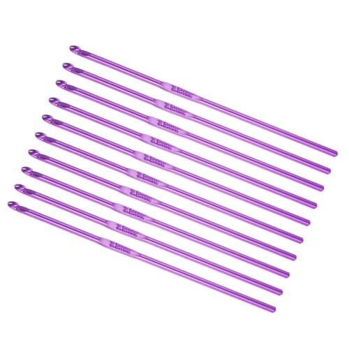 Edinstry 編み針 かぎ針 縫い針 手あみ針 シングルヘッド 10本 Φ3.5mm 長さ約148mm ステンレス鋼 レー..